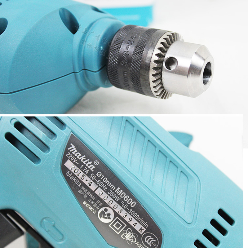 MAKITA M0600B MT60 Mesin Bor Tangan 10mm Bor Besi Kayu Electric Drill Reversible Bolak Balik