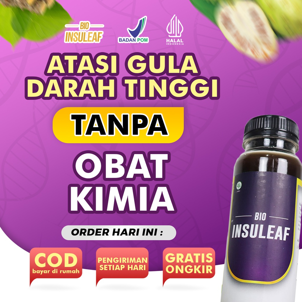 

BIO INSULEAF - SOLUSI ATASI GULA DARAH TINGGI - HERBAL ALAMI DIABETES - AMPUH TURUNKAN GULA DARAH