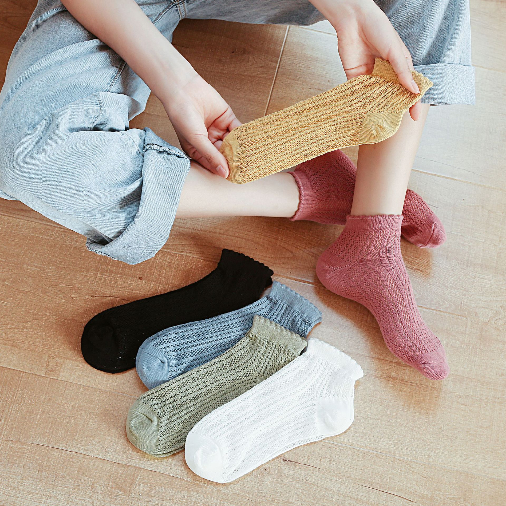 Kaos Kaki Ankle Unisex Kaos Kaki Pendek Semata Kaki Polos Dewasa Fashion Korea Short Socks Satu7an KK26