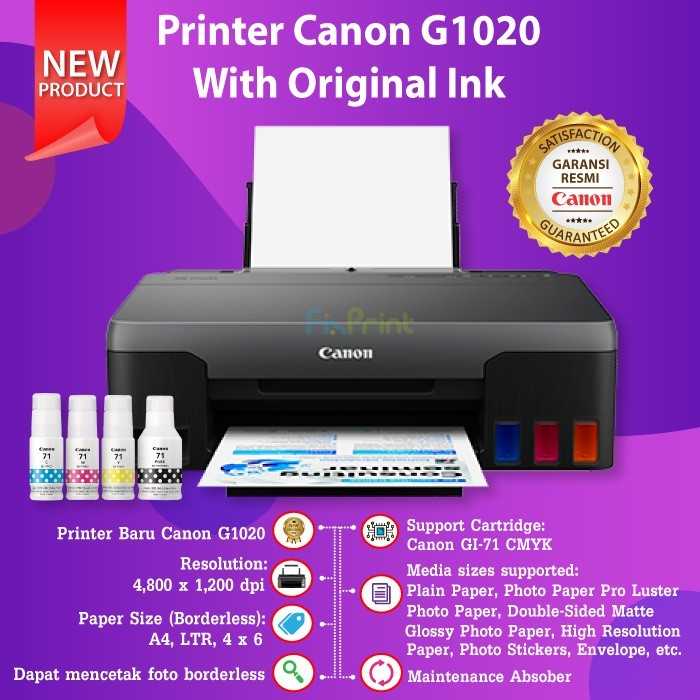 Printer Canon PIXMA InkTank G1020 G-1020 Original