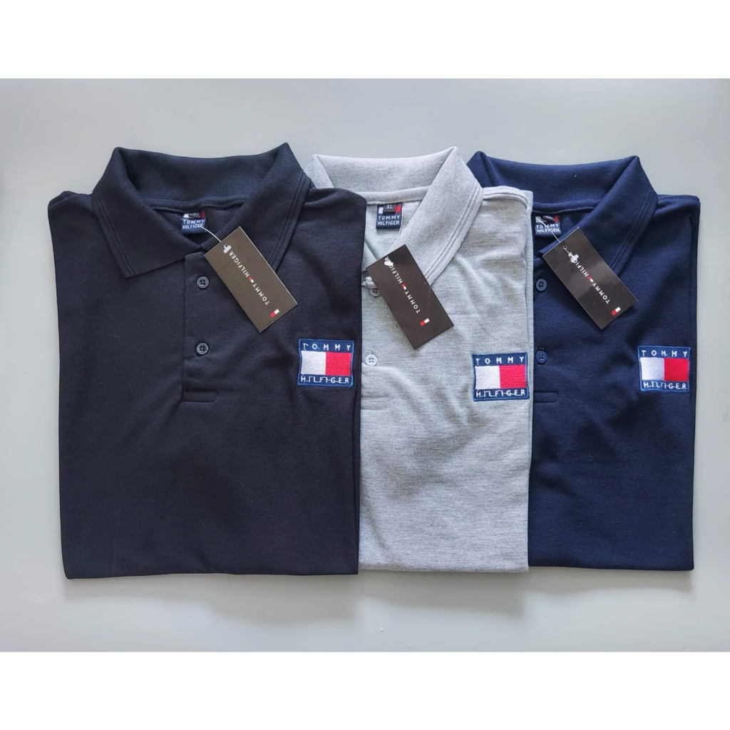 Kaos Polo Atasan Tshirt Berkerah Premium Pria Dewasa Lengan Pendek Tommy Hilfiger