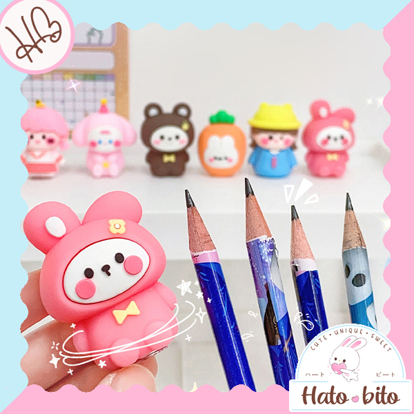 

Rautan pensil karakter boneka lucu cute pencil sharpener cocok untuk souvenir HB1430