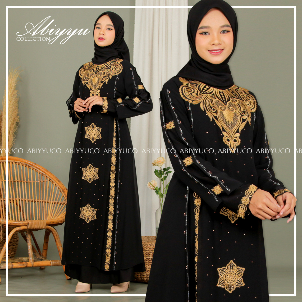 Abiyyuco TA9025 | Gamis Abaya Turkey Terbaru 2023