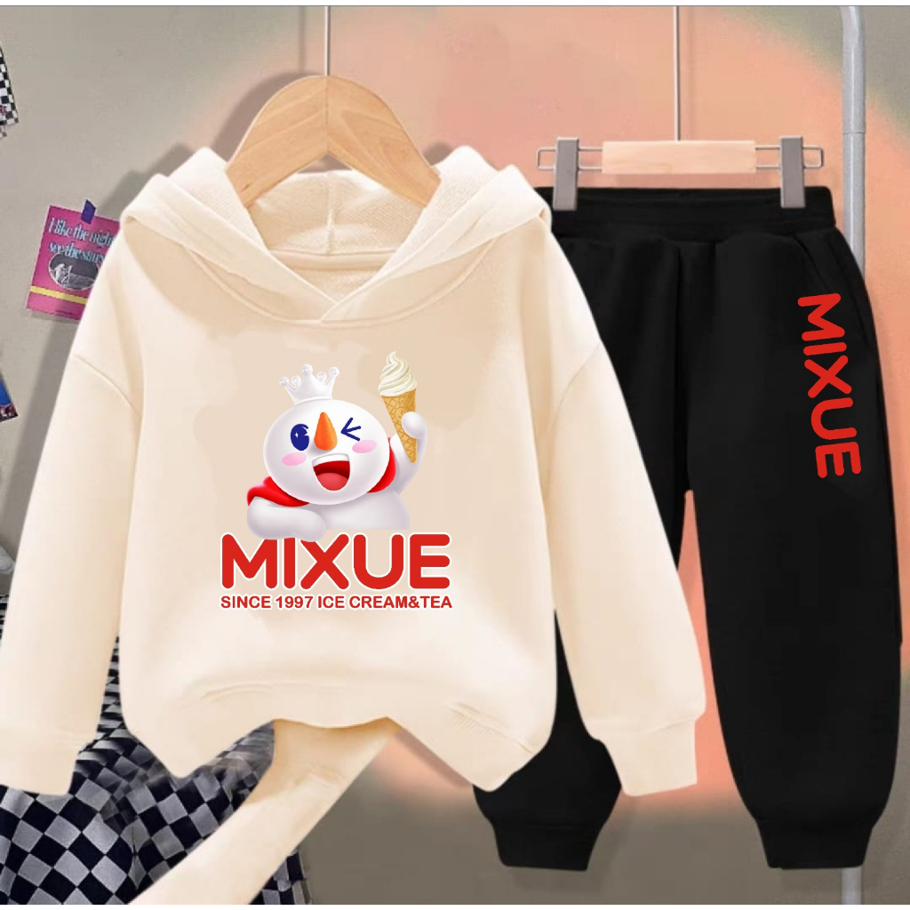 PAKAIAN ANAK ANAK 1 SET CELANA DAN SWEATER MIXUE