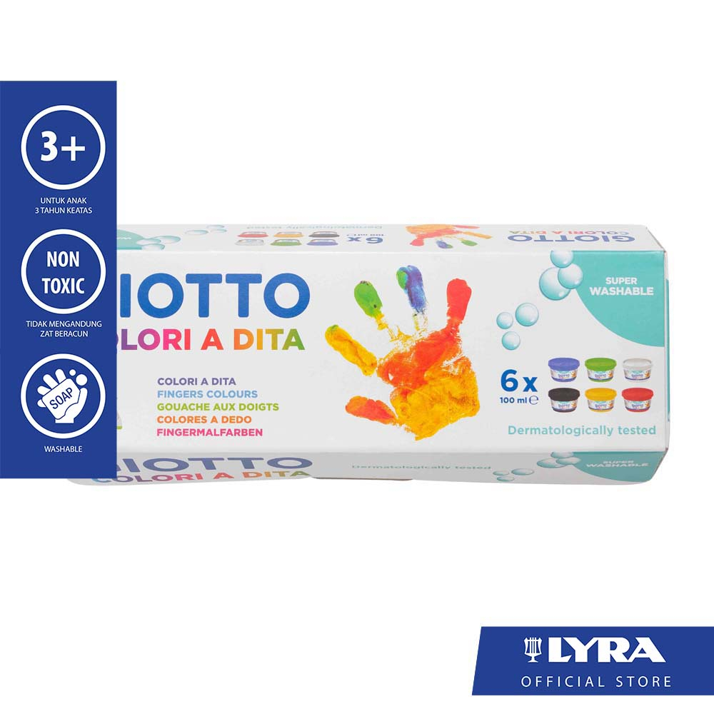 

Giotto Fingerpaint Box 6x100ml