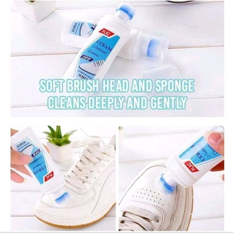 Cairan Pembersih/Pemutih Sepatu Putih Polish Cream Ajaib