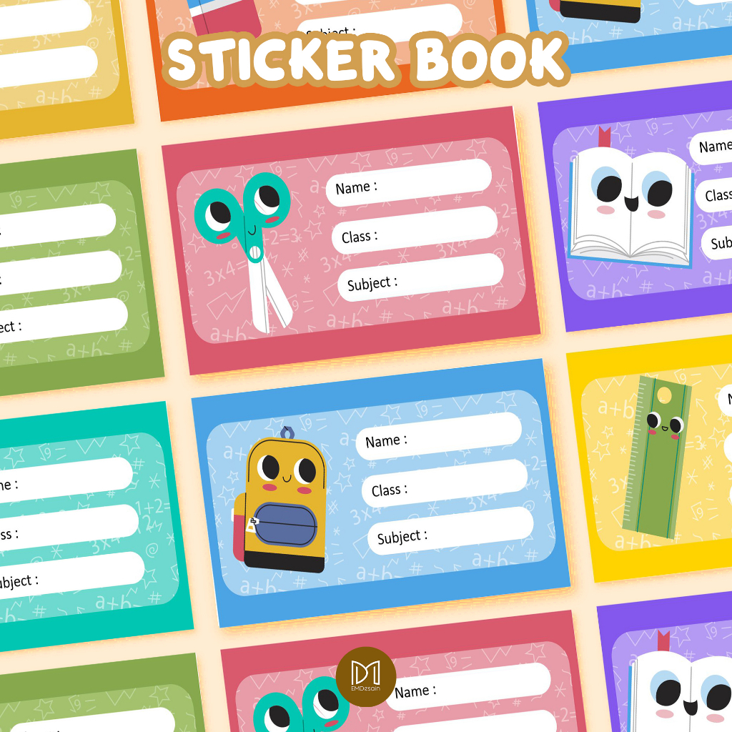 

30 PCS STICKER LABEL BUKU PELAJARAN / STIKER BUKU MOTIF SEKOLAH/ STIKER SEKOLAH / STIKER CUSTOM NAMA / LABEL BUKU PELAJARAN / STIKER BUKU TULIS / STICKER BUKU ANAK / STIKER BUKU CUSTOM / STIKER BUKU AESTHETIC / STICKER BOOK NAME / STIKER MAPEL | STIKER