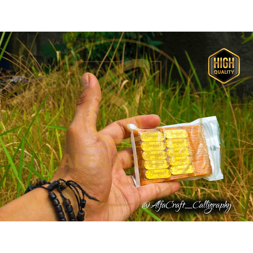 Label Hijab Acrylic / Label Acrylic Hijab Custome / Label Brand / Label custome