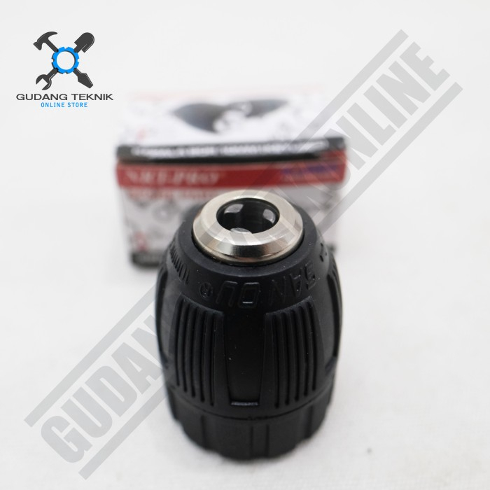 Kepala Bor 10 mm CORDLESS Keyless NRT PRO / Keyless Drill Chuck Kepala Mesin Bor Tangan 10mm 3/8&quot; inch NRT PRO