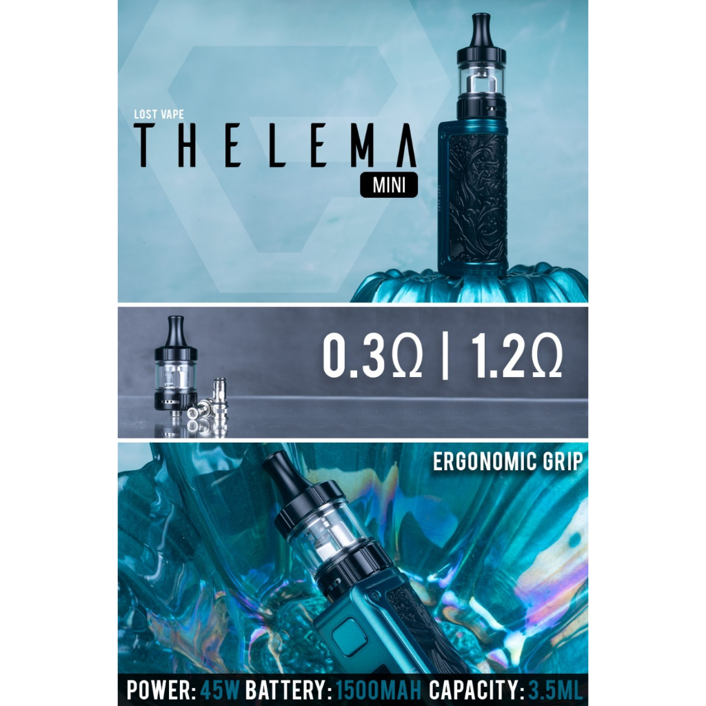 Lost Vape Thelema Mini 45W 1500mAh Pod Mod Kit - Authentic by LostVape