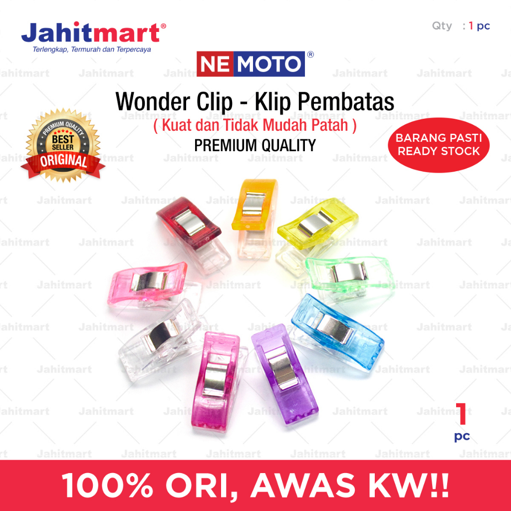 WONDER CLIP - KLIP PEMBATAS / PENJEPIT BAHAN KAIN JAHITAN