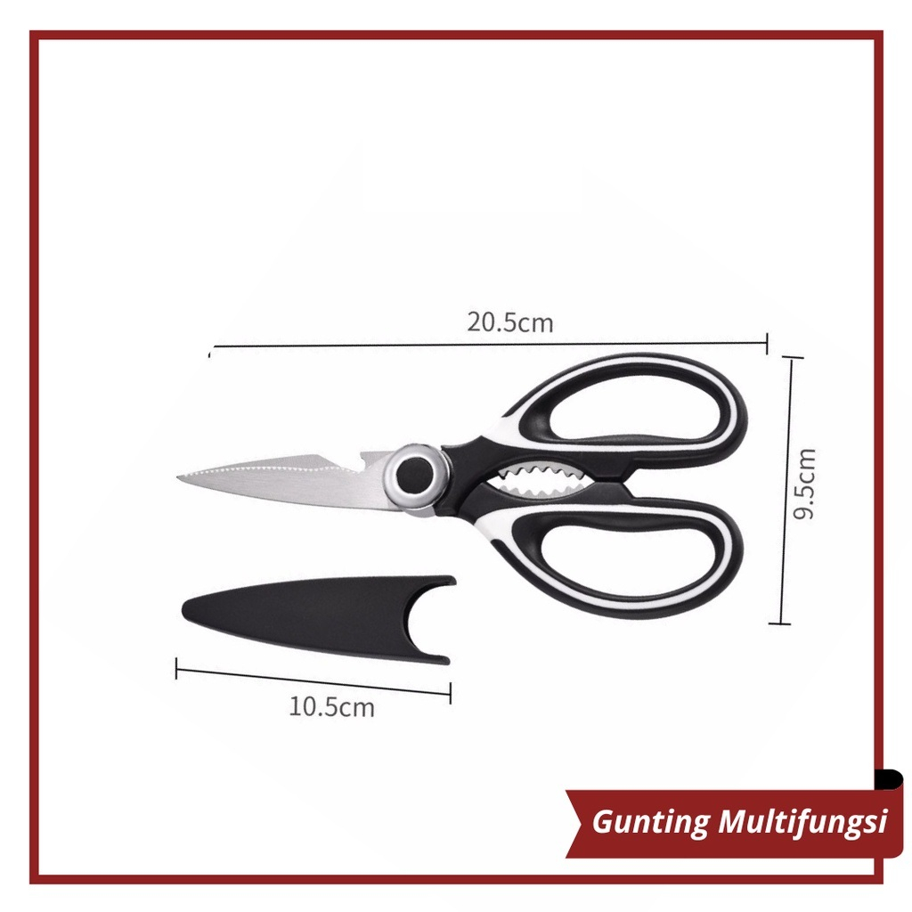 [DEASHOP] GUNTING DAPUR SERBAGUNA I GUNTING AYAM DAGING IKAN STAINLESS STEEL MURAH | GUNTING BESAR DAPUR I KITCHEN MEAT SCISSORS STAINLESS