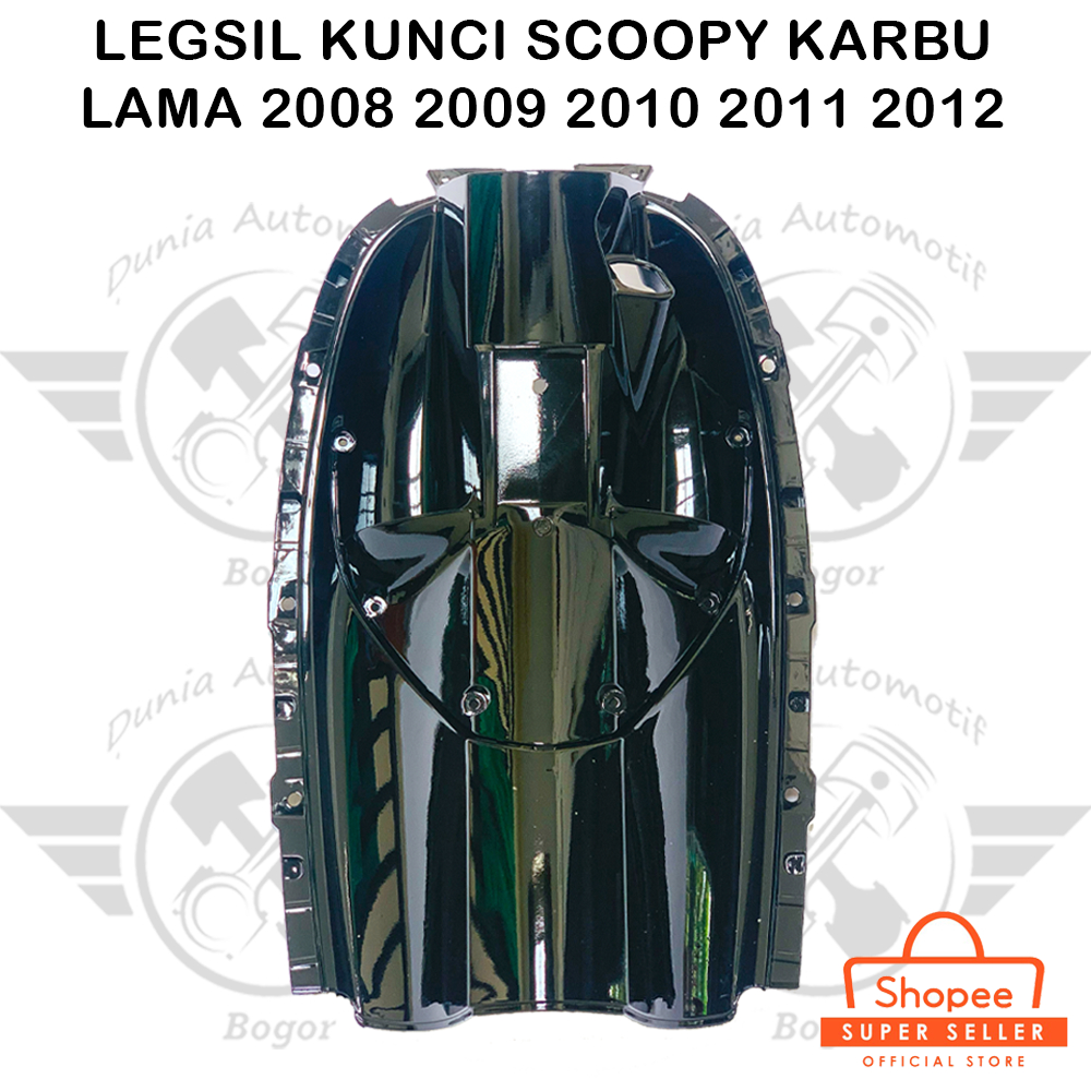 Legshield dasbor Kontak Tengah Scoopy Karbu hitam