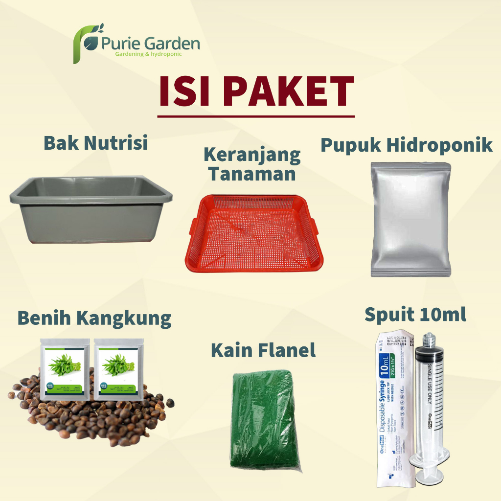 Paket Kit Kangkung Hidroponik