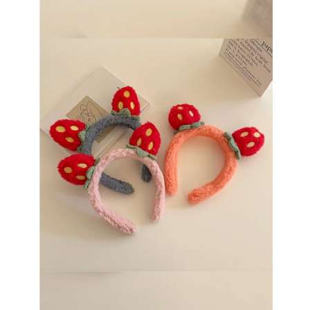 TS01- BD0046 Korea Bando Bandana MOTIF STRAWBERY bandana fashion