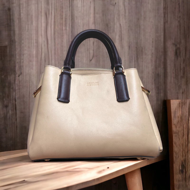preloved tas selempang kulit wanita gobelini firenze (genuine leather)