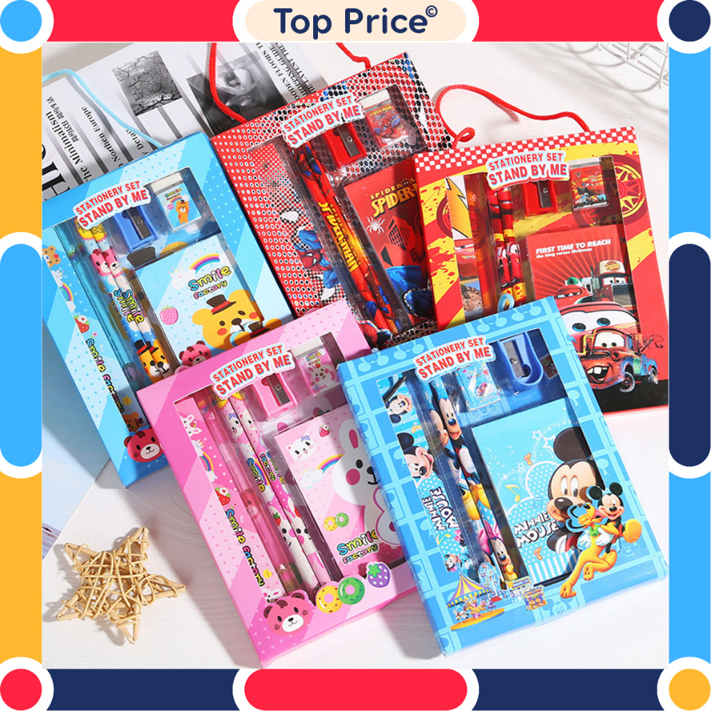 

Paket alat tulis 6in1 NOTES / Alat tulis set karakter / Stationery set + NOTES STY04