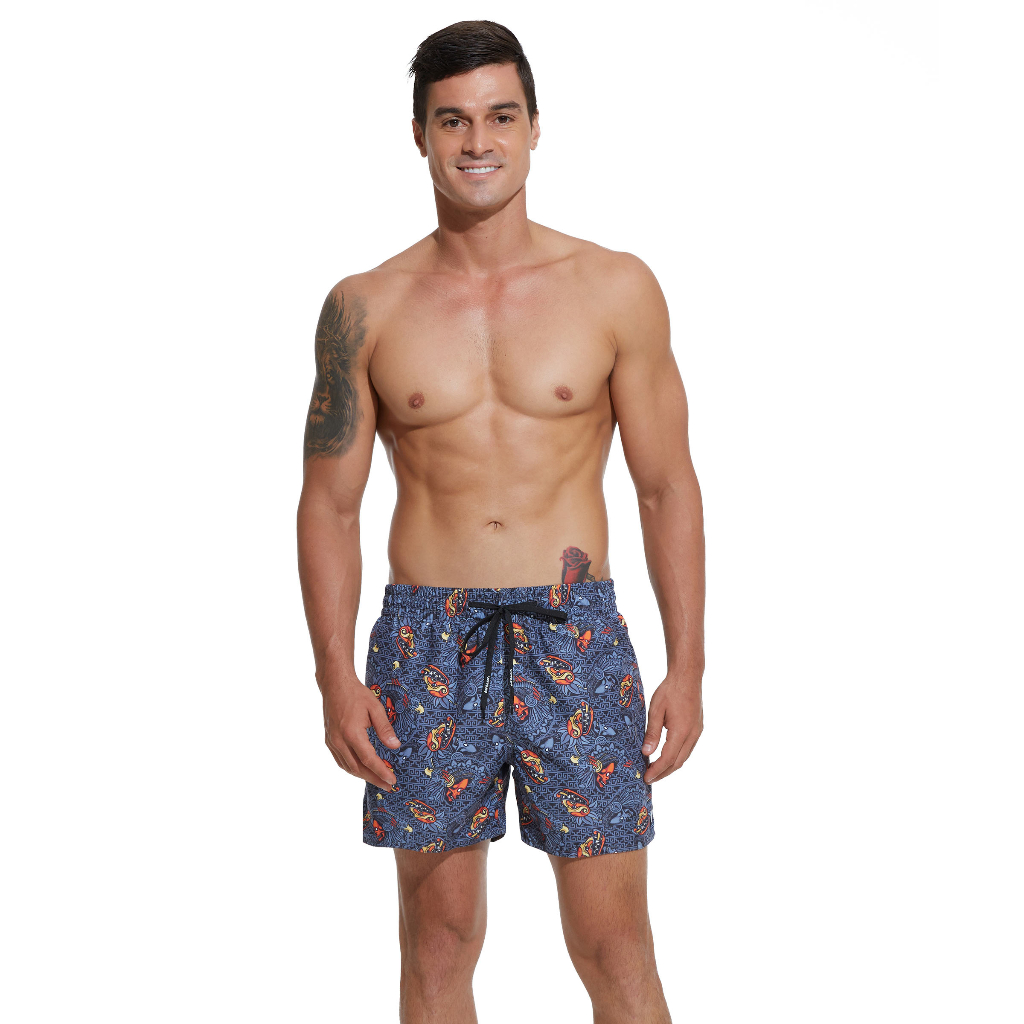 69Slam Celana Pendek Pria / Boardshort Mayan Head SEBMYN-PM
