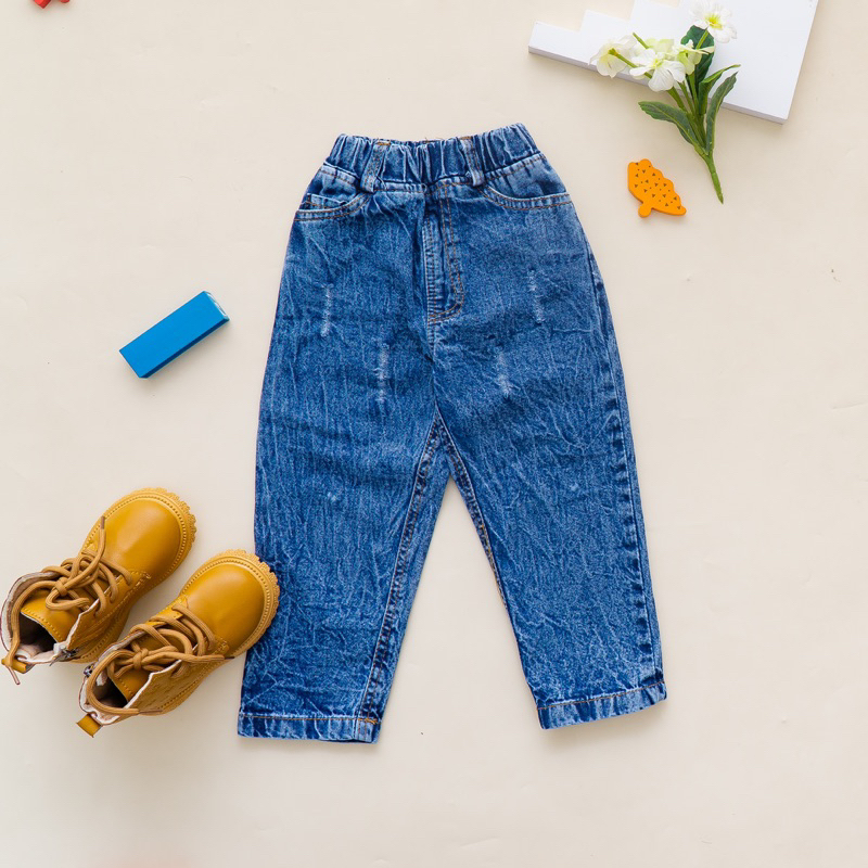 RACHIDKIDS / CELANA JEANS ANAK / RIPPED JEANS SNOW