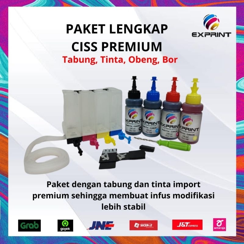 Paket infus Canon Tabung + tinta 85ml