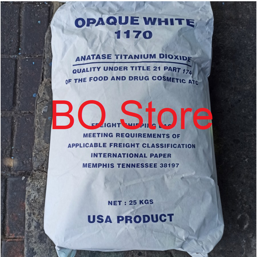 

Opaque White / Titanium Dioxide / Titan / Pemutih Makanan 1Kg