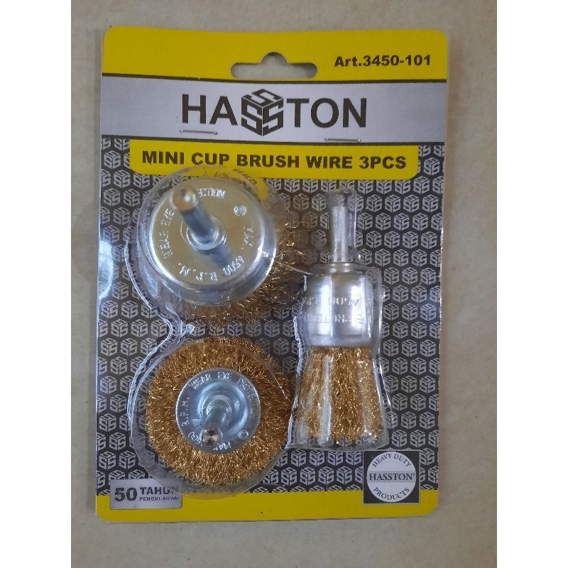 Sikat kawat besi 3 pcs Haston