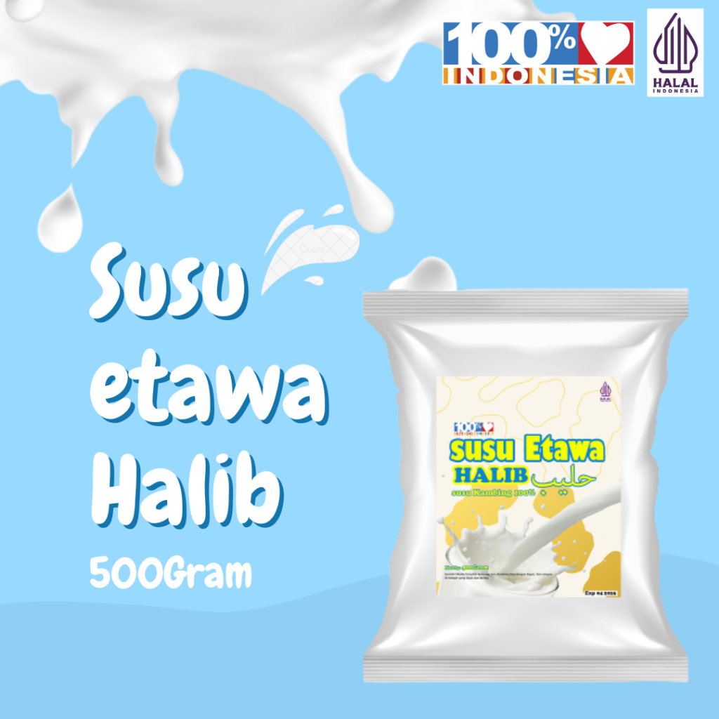 

SUSU KAMBING ETAWA HALIB - SUSU KAYA AKAN VITAMIN SUSU KAMBING MURNI 500Gram