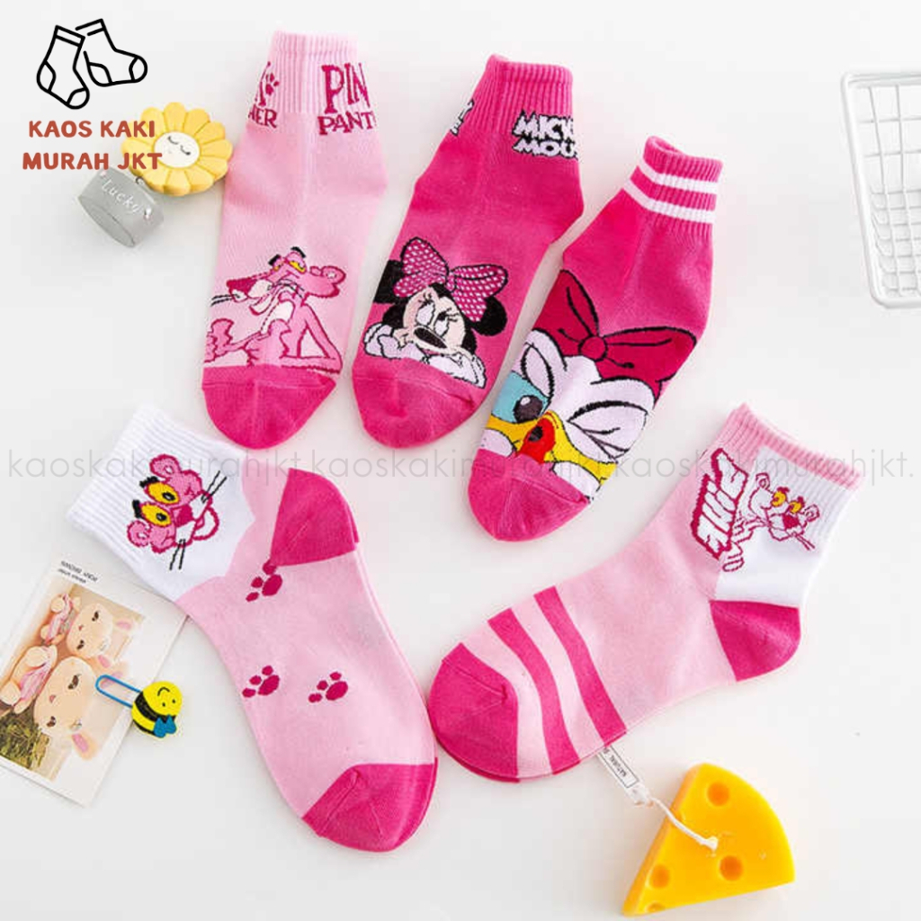 Kaos Kaki Anak TK SD Motif Hello Kitty Kaos Kaki Hello Kitty Anak Usia 5 Sampai 7 Tahun