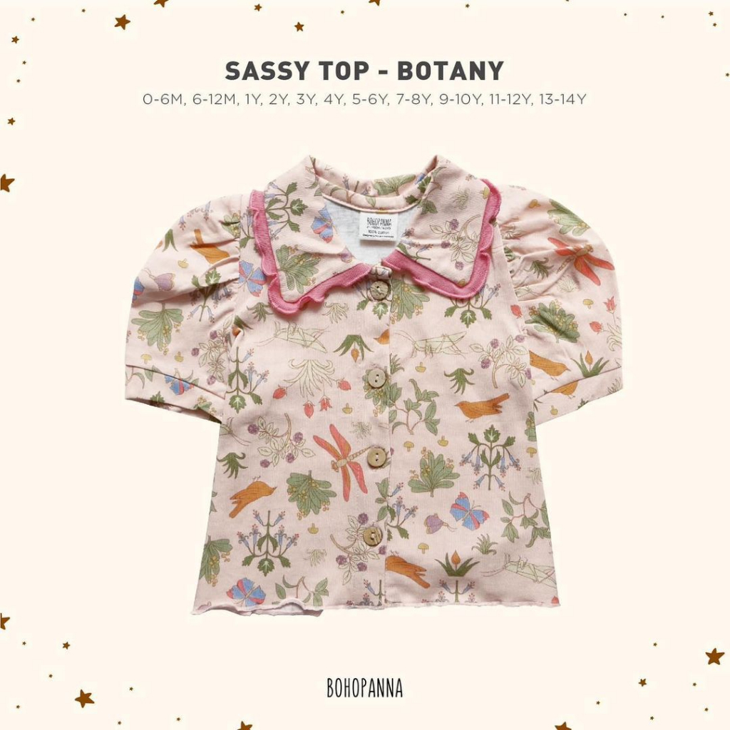 BOHOPANNA - SASSY TOP - Atasan Anak Perempuan