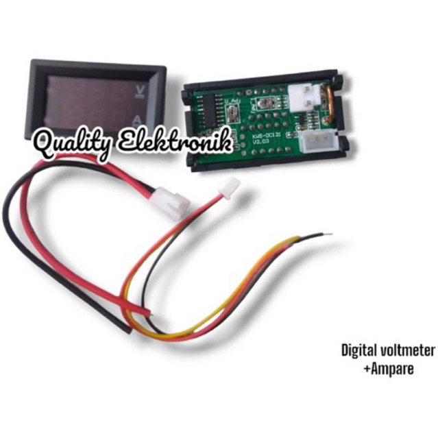 DIGITAL VOLTMETER + AMPERE + HZ ALAT UKUR VOLT