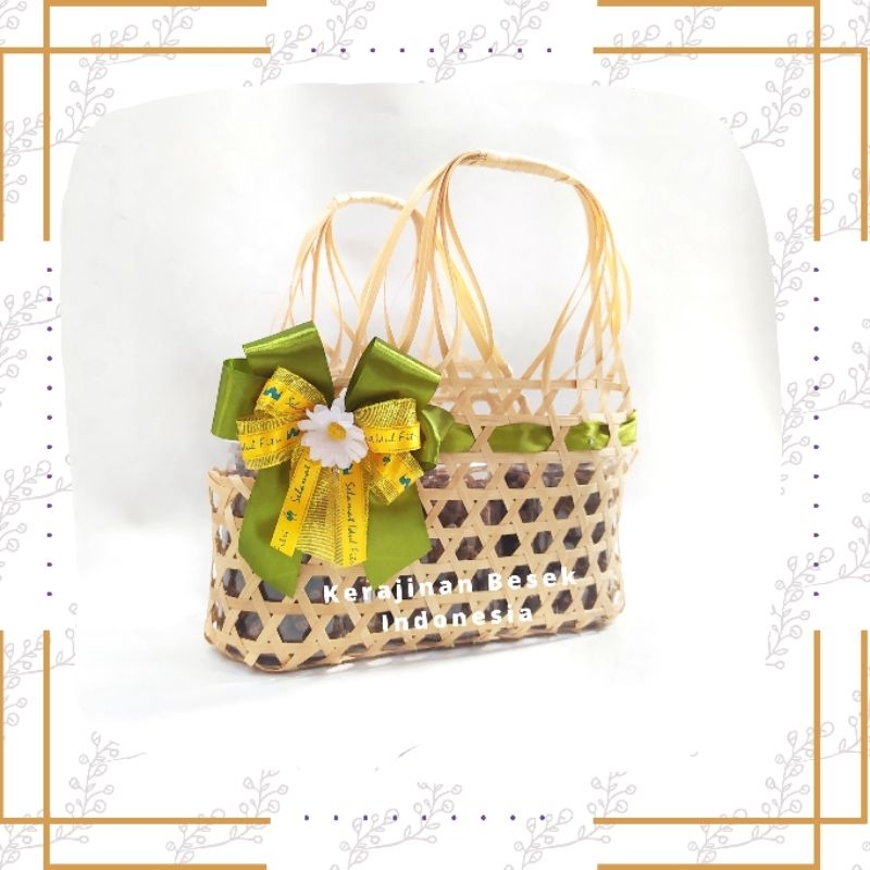 

Spesial lebaran Tas you can see pendek Tas hampers lebaran Tas parsel toples kue kering nastar sirup
