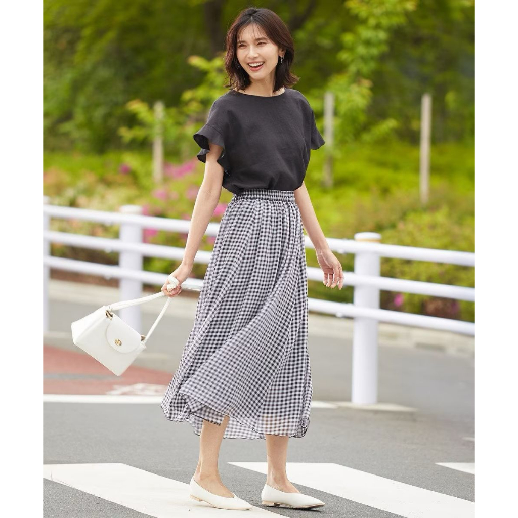 GU Uniqlo Plaid Skirt