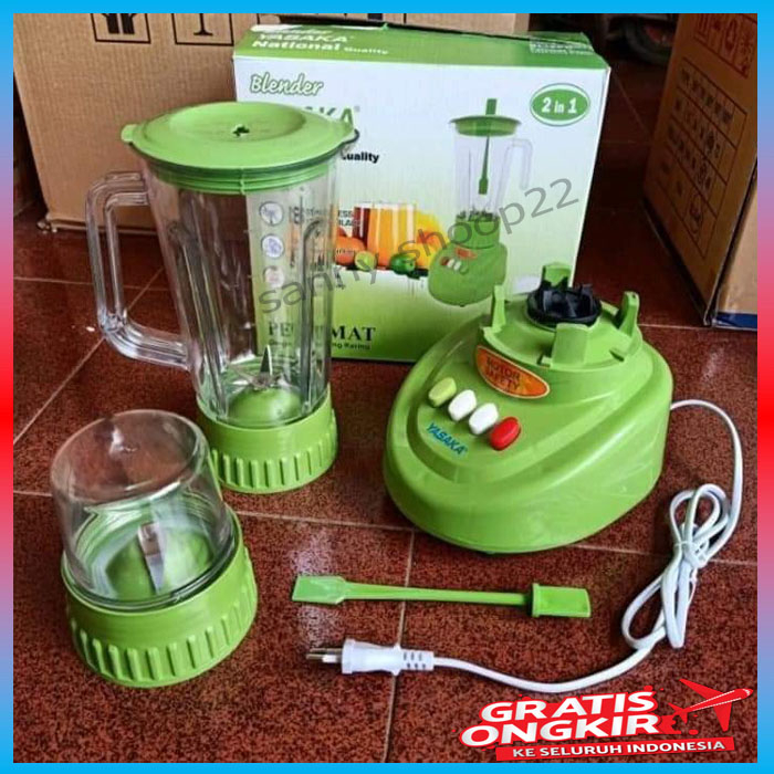 BLENDER PLASTIK 2in1 YASAKA NATIONAL QUALITY, BLENDER TABUNG PLASTIK FOODGRADE 100% BAHAN PREMIUM