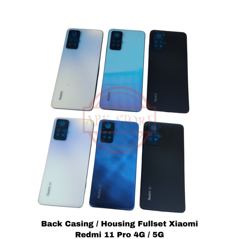 BACK CASING - KESING - HOUSING XIAOMI REDMI NOTE 11 PRO 4G / 5G BACKDOOR FULLSET