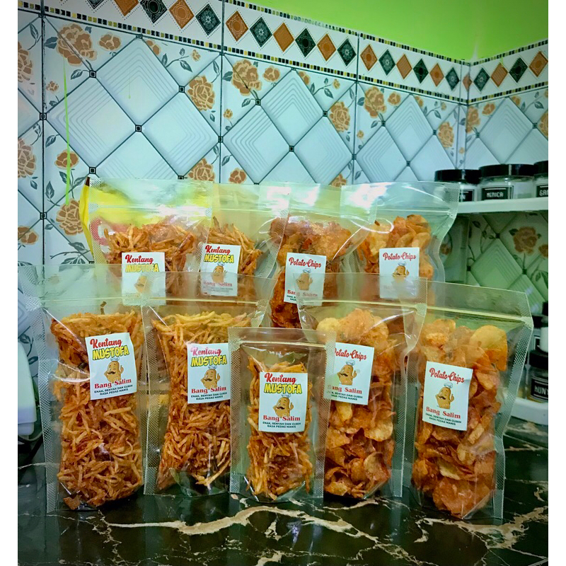 

Kentang mustofa 80gr & Potato Chips Bang Salim murah