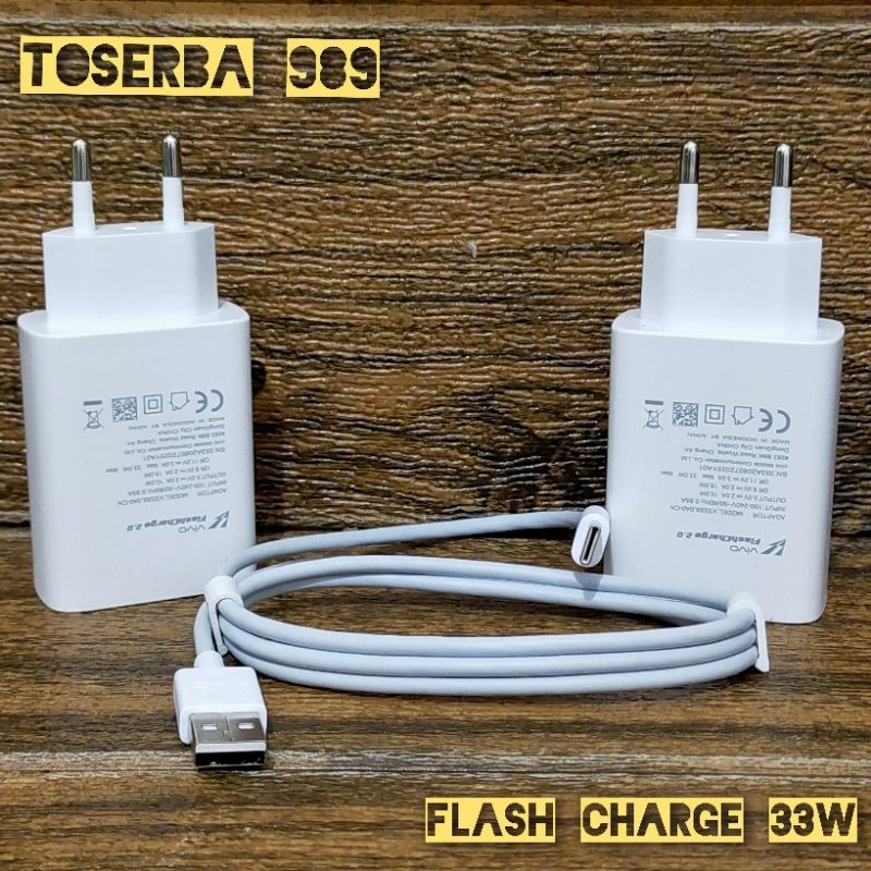Charger Casan cas Vivo Y70 X50 X60 X30 V20 PRO Y33T Y33S T1 5G TYPE C