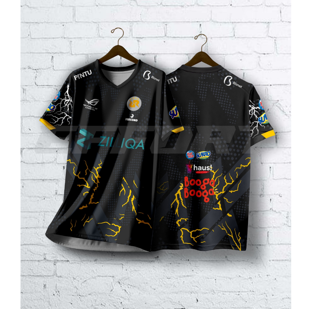 BAJU JERSEY GAMING ESPORT RRQ 2022 - 2023 HOSHI FREE NICKNAME