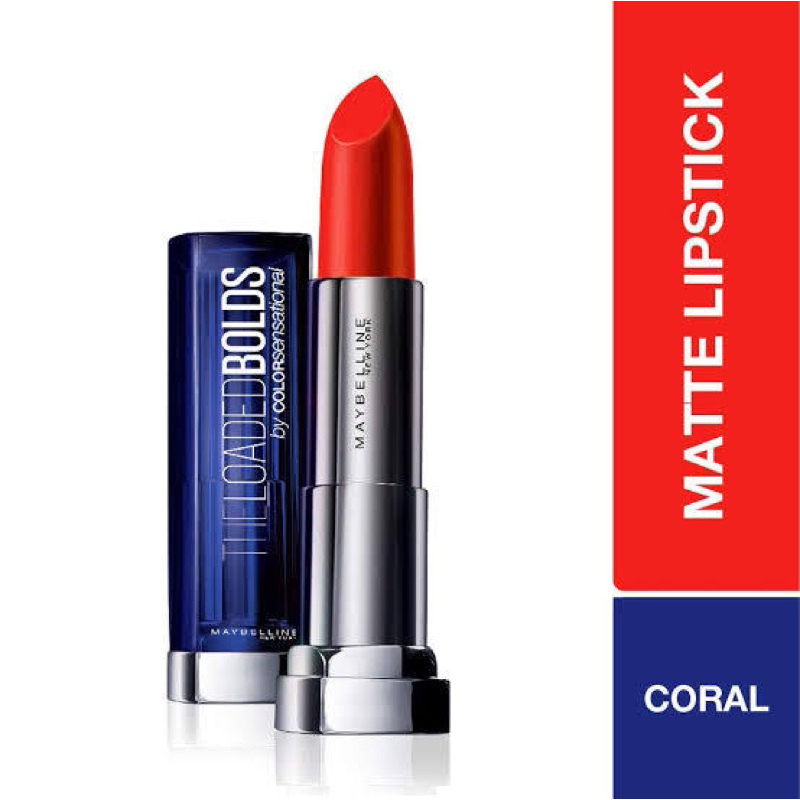 Maybelline The Loaded Bolds Mattes - Matte Lipstick Make Up Khusus No.8 {Sunny Coral}