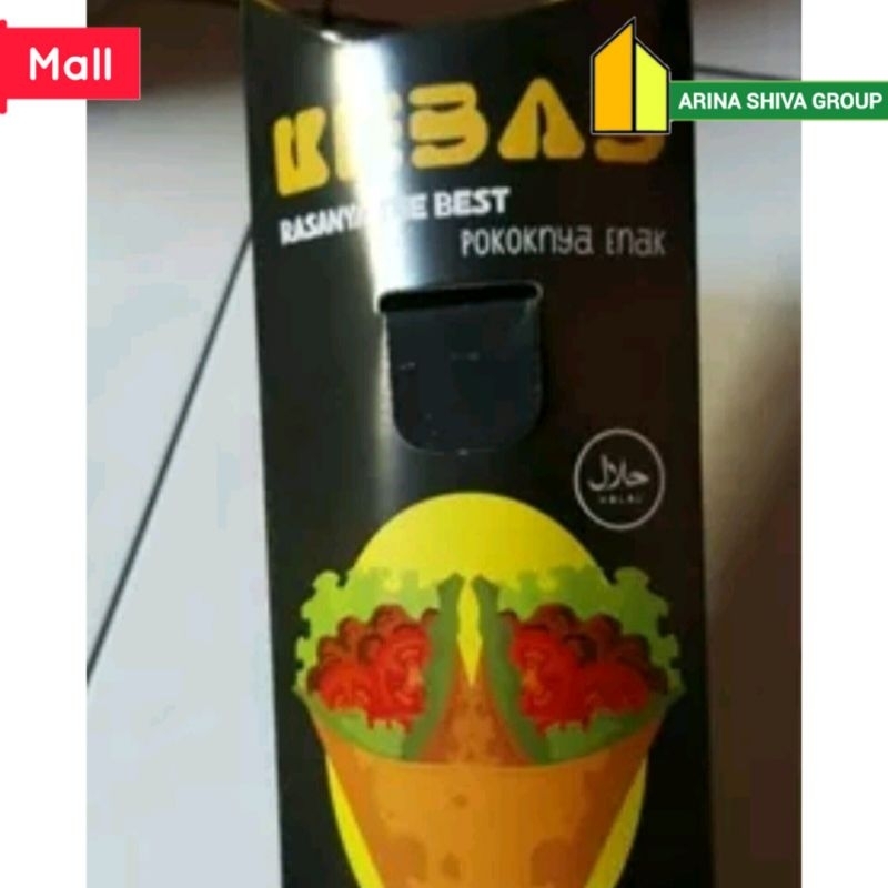 

150 LEMBAR KERTAS KEBAB TARIKAN UKURAN 25 × 9,5 CM HIGH QUALITY PAPER CRAFT TEBAL PRODUK TERBARU | KOTAK KEBAB KEKINIAN | DUS KEBAB VIRAL TIKTOK | KEMASAN KEBAB KEKINIAN | BOX KEBAB VIRAL | ARINA SHIVA GROUP 6004