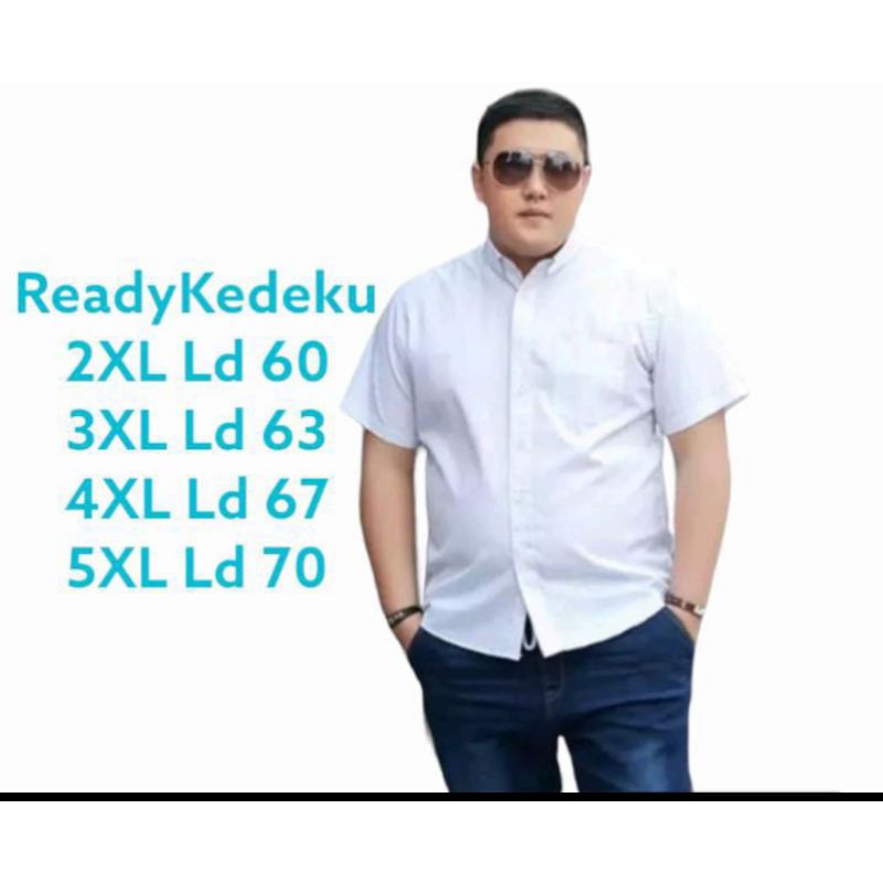 Kemeja Pria tangan pendek besar ukuran jumbo