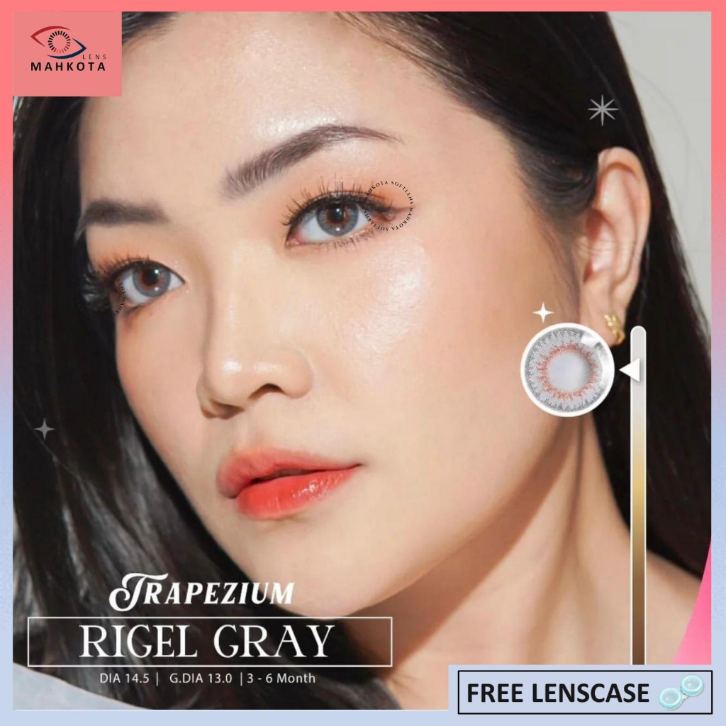 SOFTLENS TRAPEZIUM NORMAL BY CTK DIA 14.5MM / FREE LENSCASE / Softlen Soflen Soflens