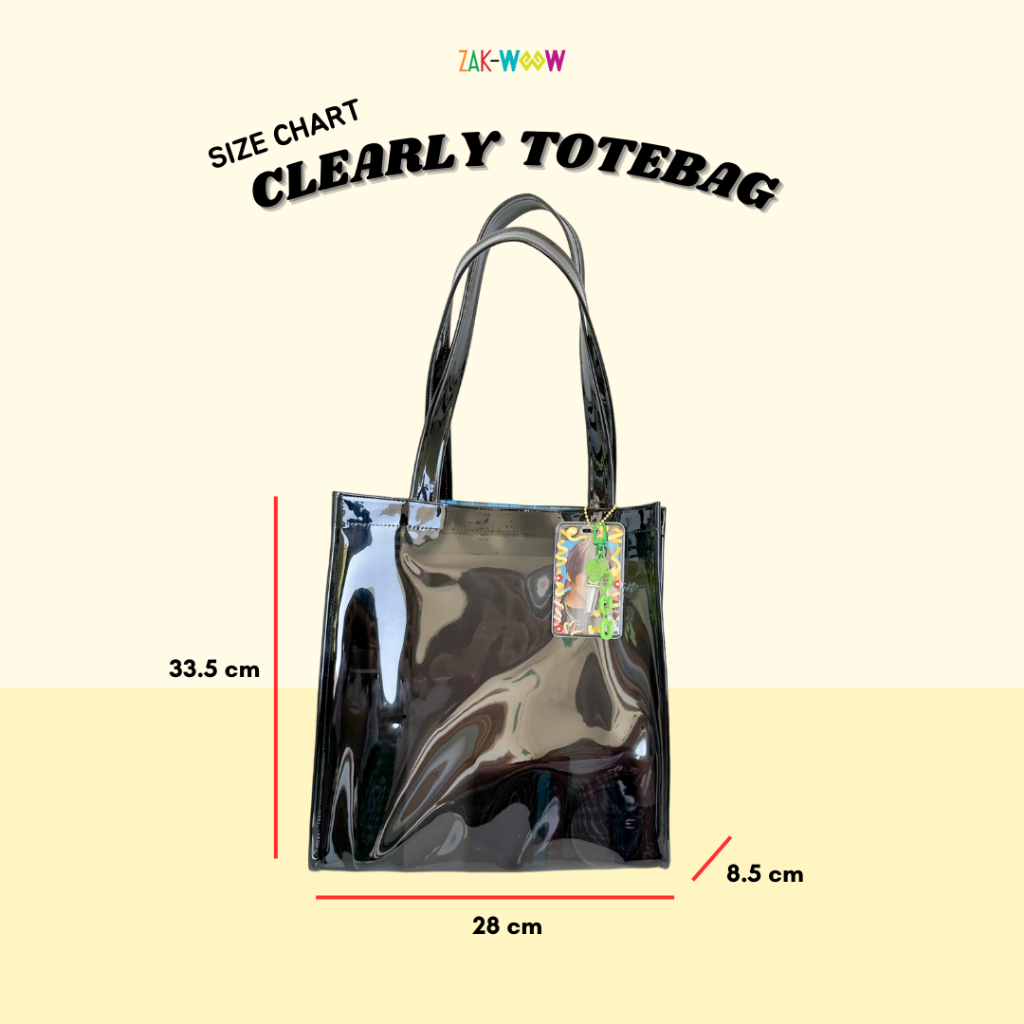 Clearly Totebag BLACK by Zakwoowstyle