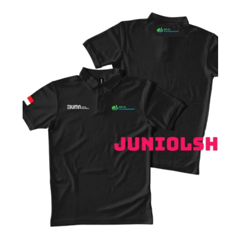 KAOS KERAH BUMN BPJS/KAOS PRIA/KAOS BORDIR BPJS
