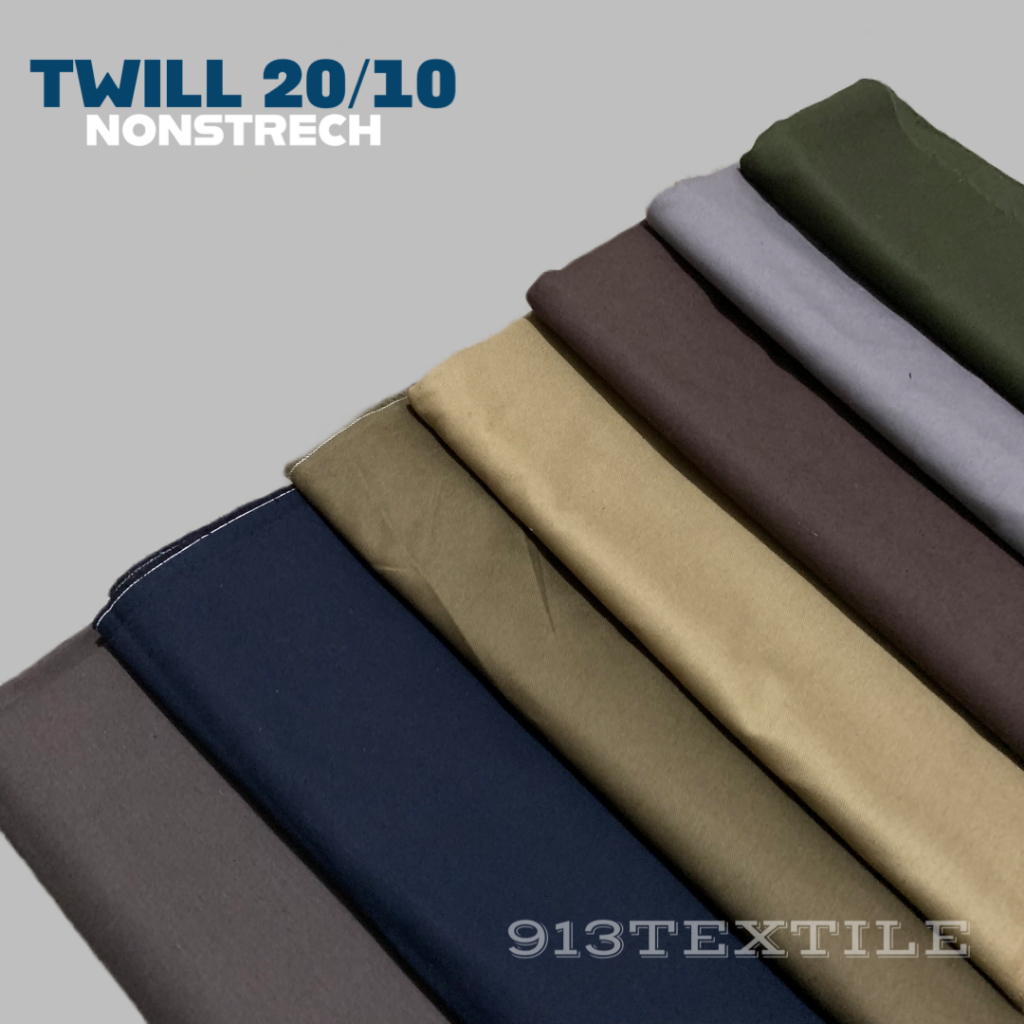 Kain Chino Twill 20/10 Non Strech Tidak Melar Tebal