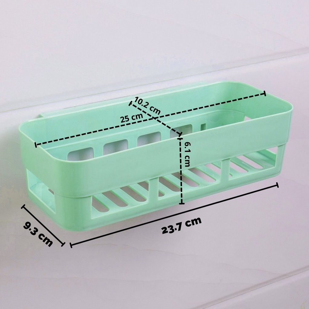 Rak Sudut Rak Tempel Kamar Mandi Tempat Sabun Serbaguna
