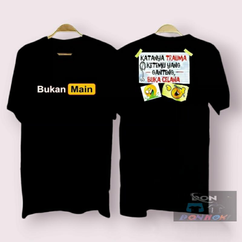 COD/KAOS B.MAIN KATANYA TRAUMA dtf KAOS COWOK KAOS BAJU PRIA PAKAIAN PRIA  KAOS DISTRO