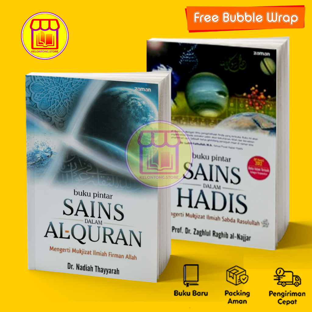 Paket 2 Buku Pintar Sains Dalam Al Quran by Nadiah Thayyarah & Buku Pintar Sains dalam Hadis