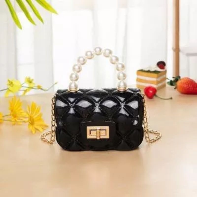 Tas Selempang Mini / Tas Handbag / Jelly Bag Mutiara Gaya Korea / Tas Fashion Korea