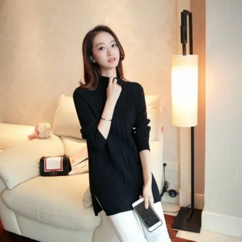 SN - Tunik Rajut turtleneck fullover