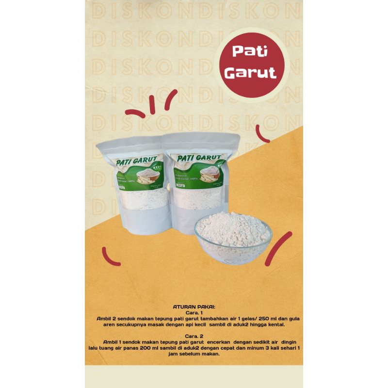 

tepung pati garut 500 gr